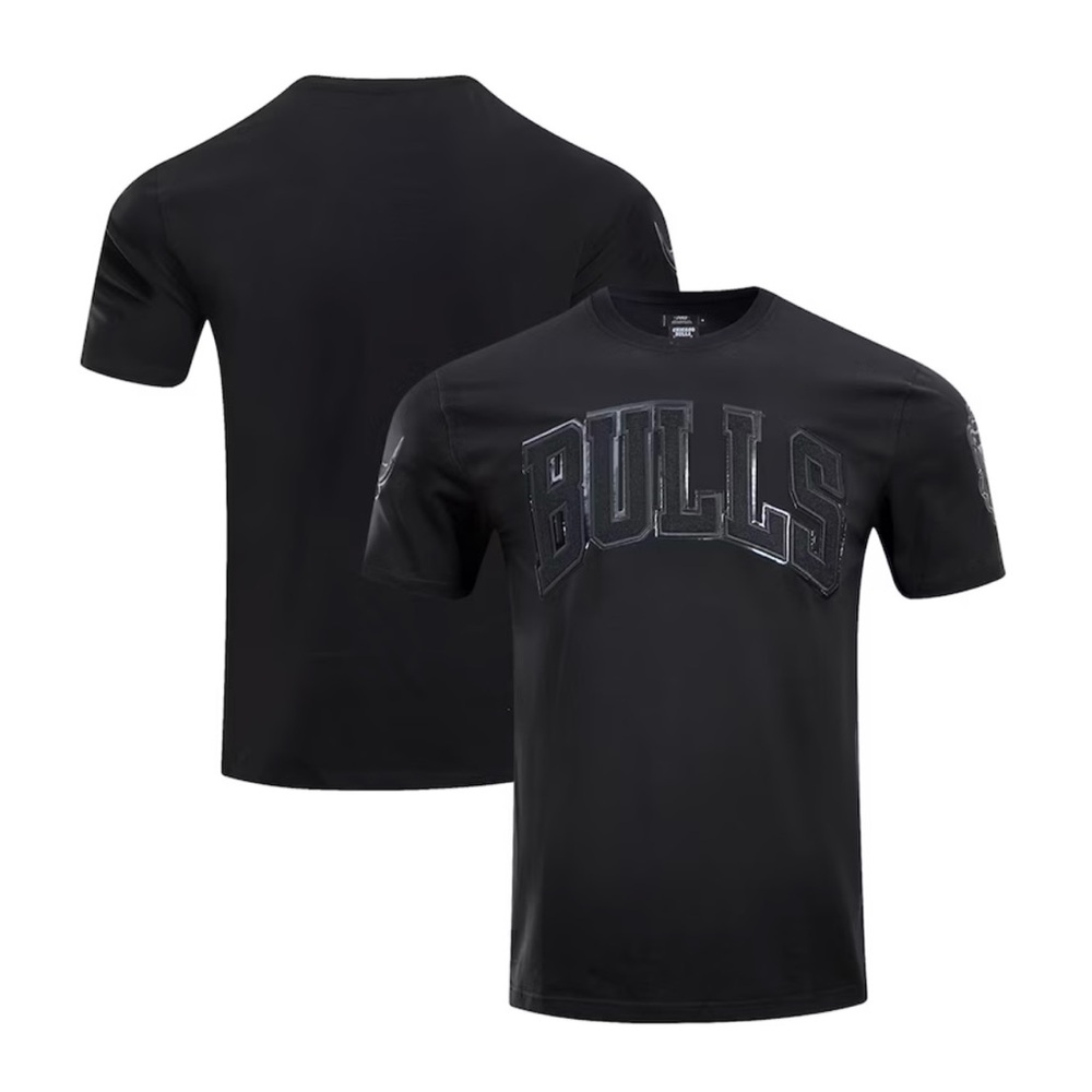 Men’s Chicago Bulls Pro Standard Black Triple Black Logo Pro Team T-shirt